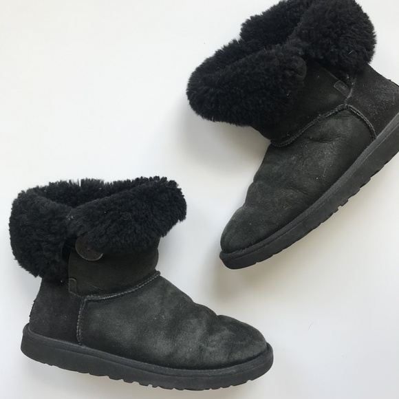 UGG Shoes - BLOWOUT SALE Uggs black short button booties